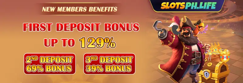 Slotsph First deposits get up to 129% bonus