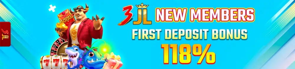 3jl Register - first deposit bonus get 118%