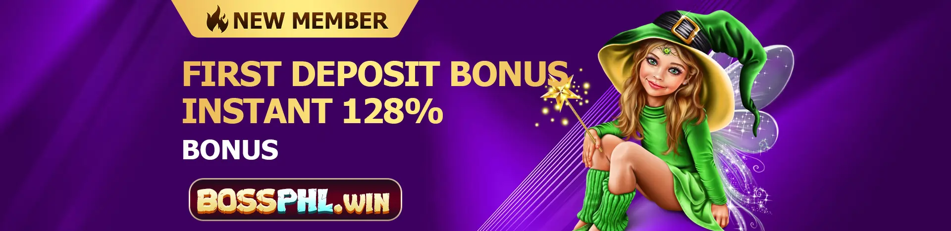 BossPHL Casino First Deposit Bonus get 128%