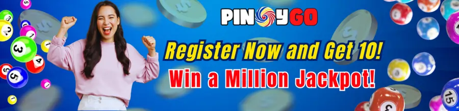 PinoyGo Register now and Get P10 And Win a million Jackpots