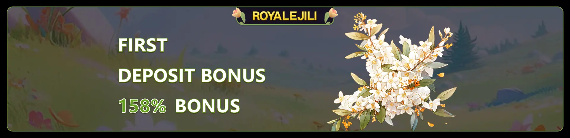 ROYALEJILI CASINO FIRST DEPOSIT BONUS OF 158%