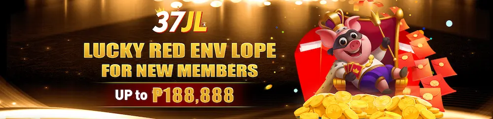 37JL Lucky red Envelope up to P188,888 bonus